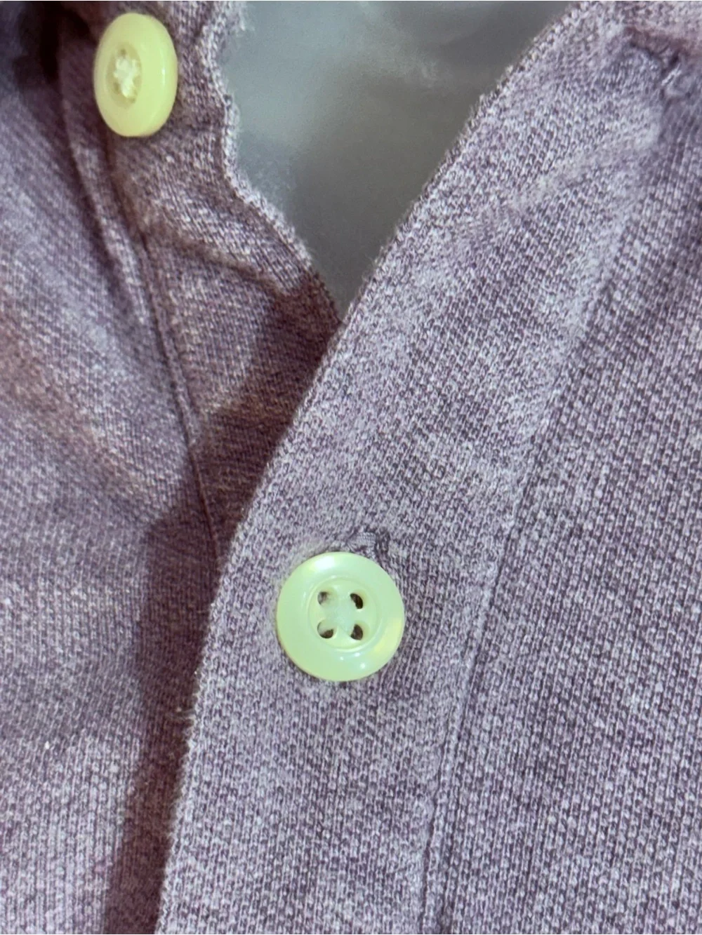 Banana Republic Pique Standard Fit Short Sleeve Polo Light Purple Size S